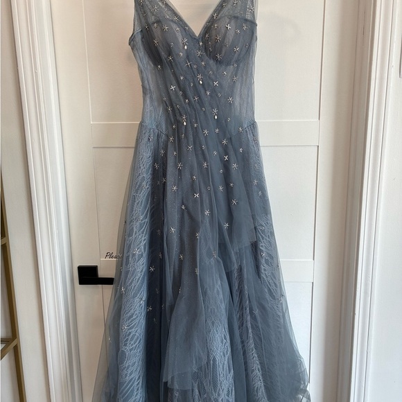 Gazelle by Debby Hardinata Elegant Blue star Evening Gown size XS/S - Picture 1 of 4